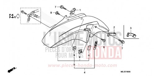 KOTFLUEGEL, VORNE CB1300SA7 de 2007